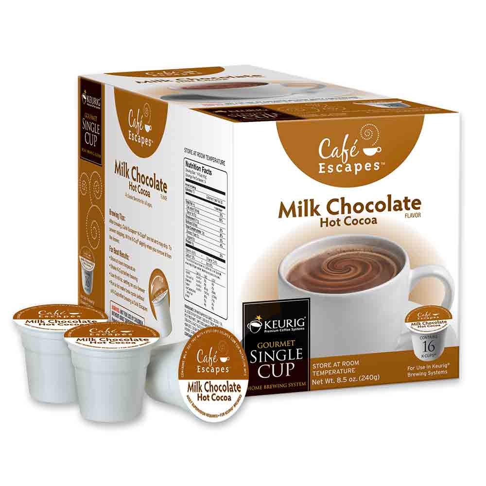 Café Escapes Milk Chocolate Hot Cocoa K-Cup® Packs – Whole Latte Love