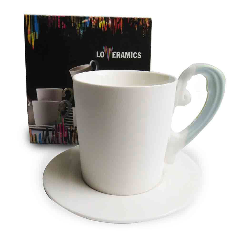 Loveramics Miix Designer Coffee Cup & Saucer in Blue – Whole Latte