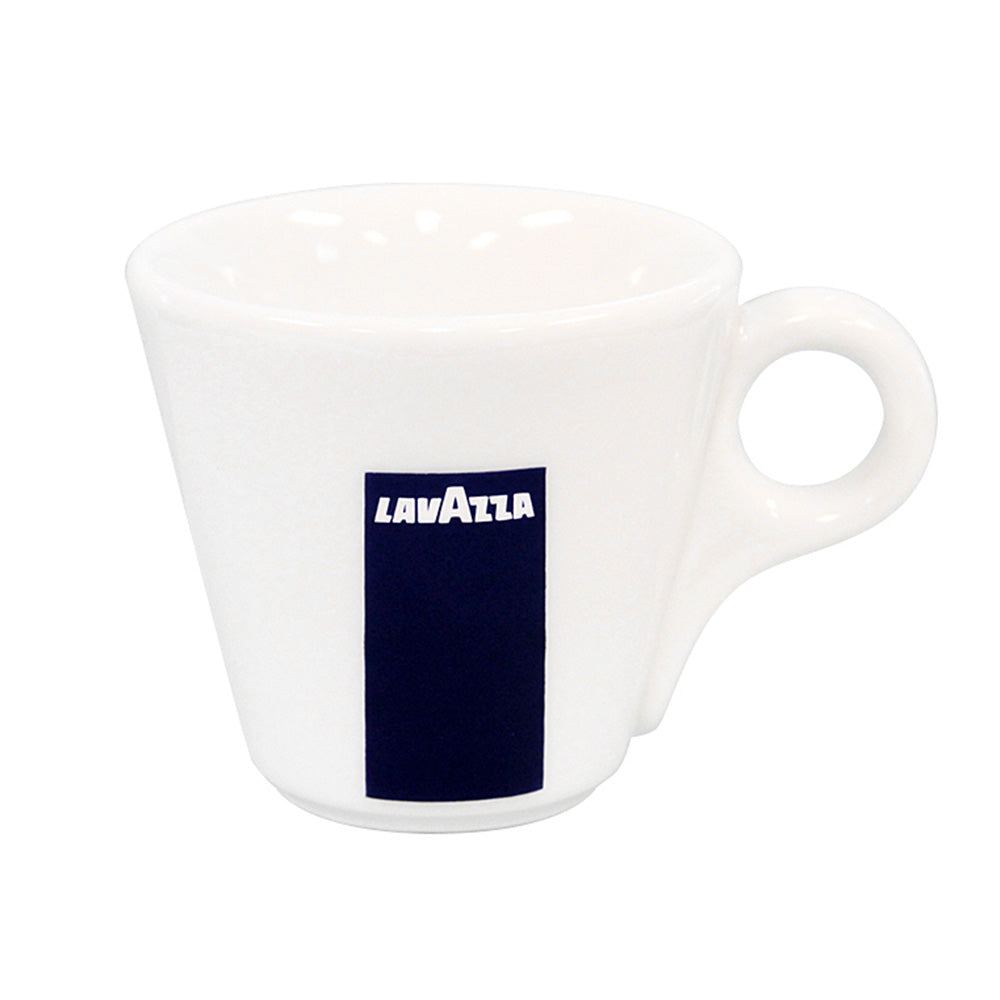 Collectible Vintage Heavy White Porcelain Bar Coffee Cup Branded Lavazza.  Classic Coffee Espresso Mug Made in Italy 