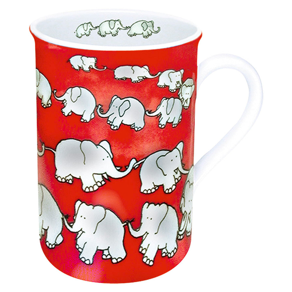 Waechtersbach Chain of Elephants 19oz Mega Mug in Red