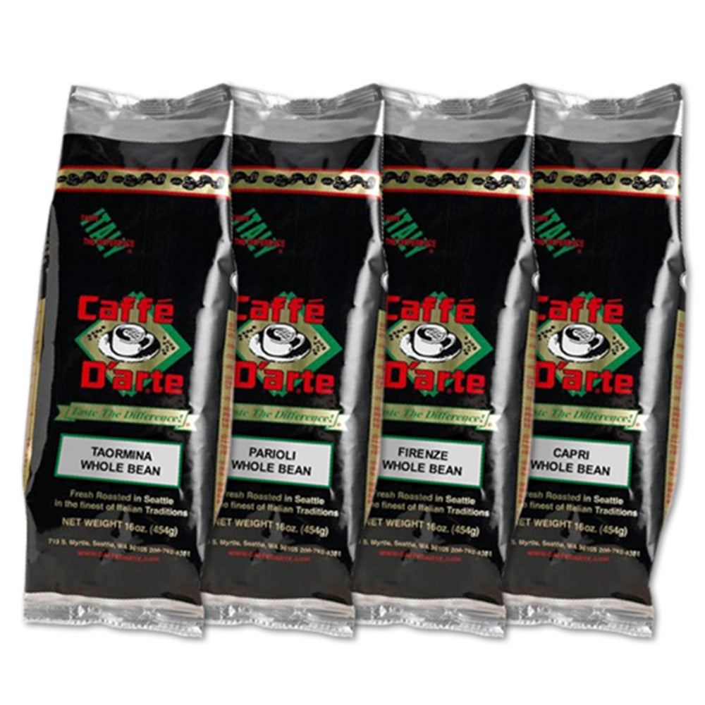 Caffe D'arte Whole Bean Espresso Sampler Base