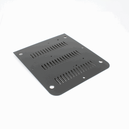 Chassis Plate, Black Painted Stamped Steel Base