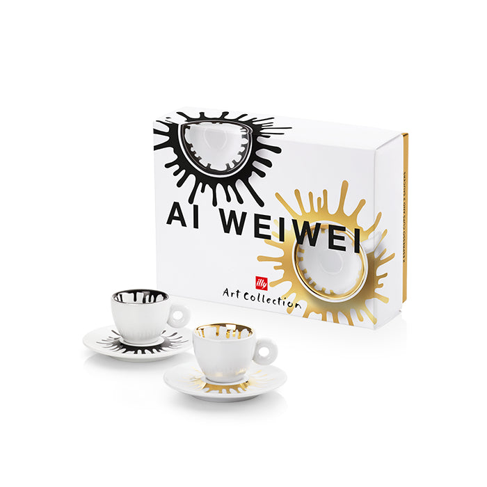 Illy Art Collection Ai Weiwei Set of 2 Espresso Cups