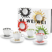 Illy Art Collection Ai Weiwei Set of 4 Cappuccino Cups