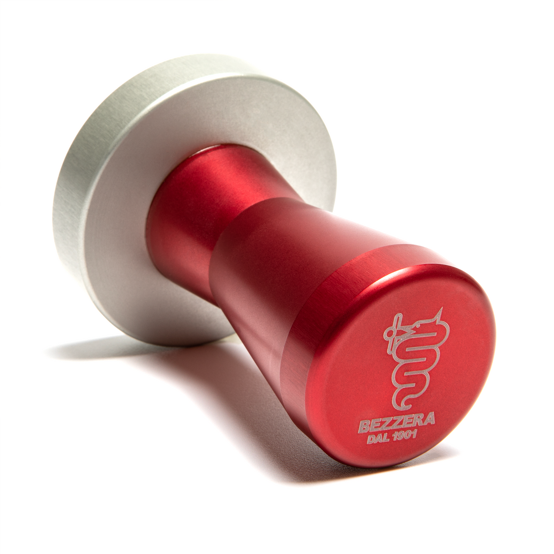 Bezzera Logo Handle Tamper Red on Side || Red