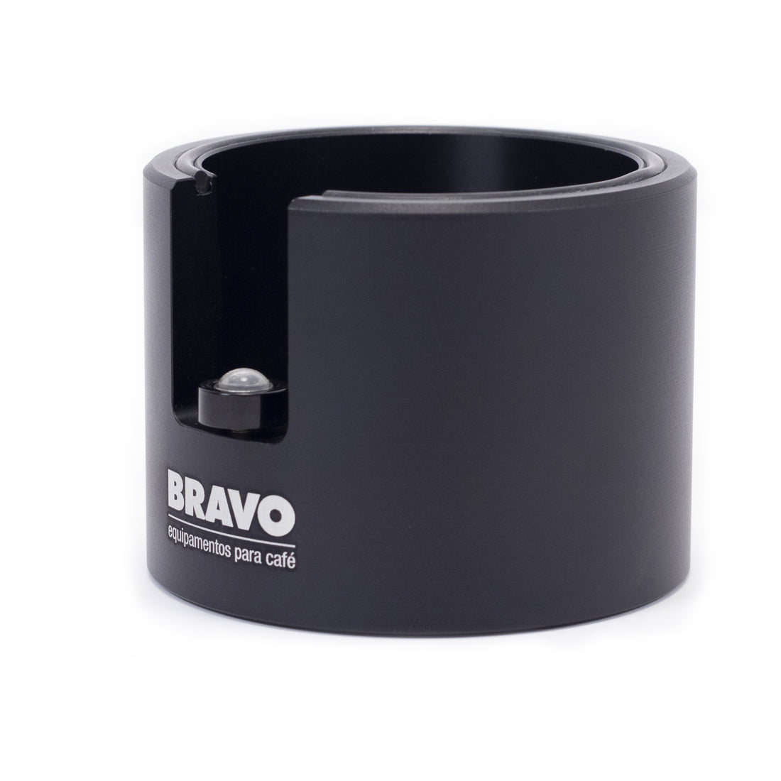 Bravo Aluminum Portafilter Holder Black - Angled || Black