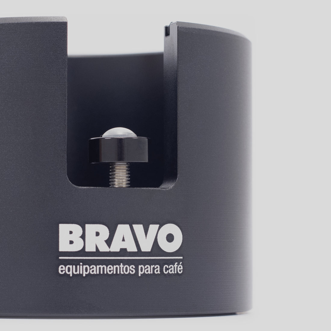 Bravo Aluminum Portafilter Holder Black - Height Adjustment Screw || Black