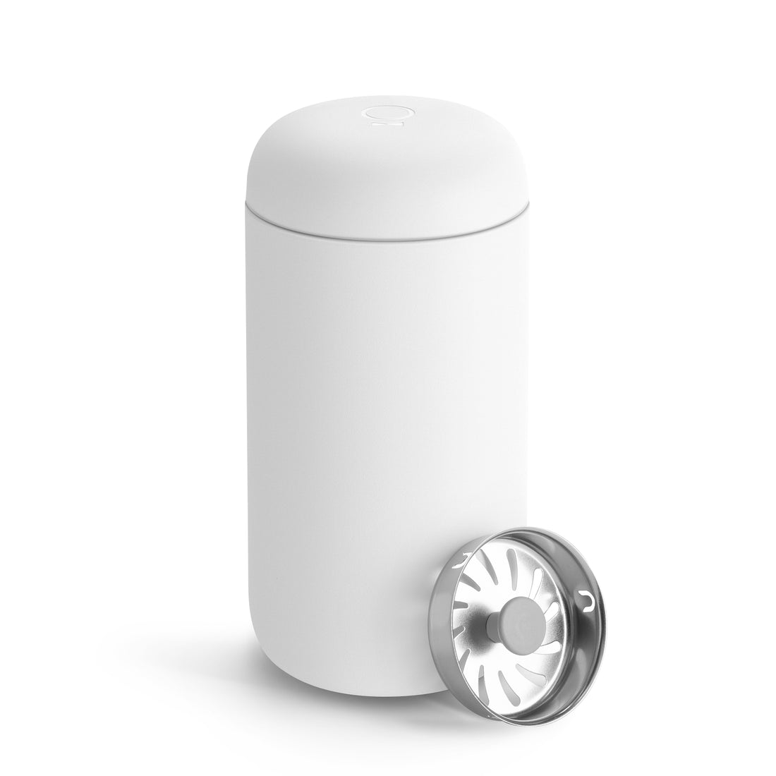 Fellow Carter Move Mug Matte White 12oz With Splash Guard Insert || Matte White