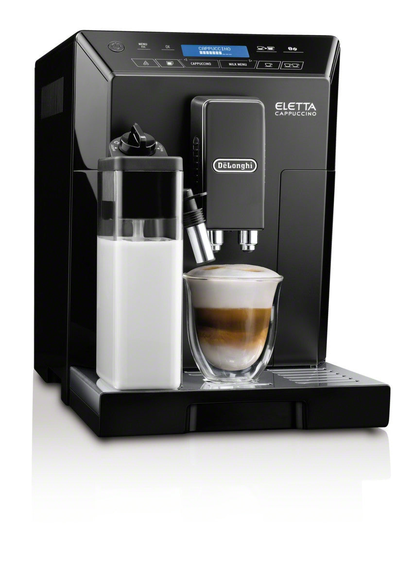 Refurbished DeLonghi Eletta Cappuccino in Black ECAM44660B – Whole 