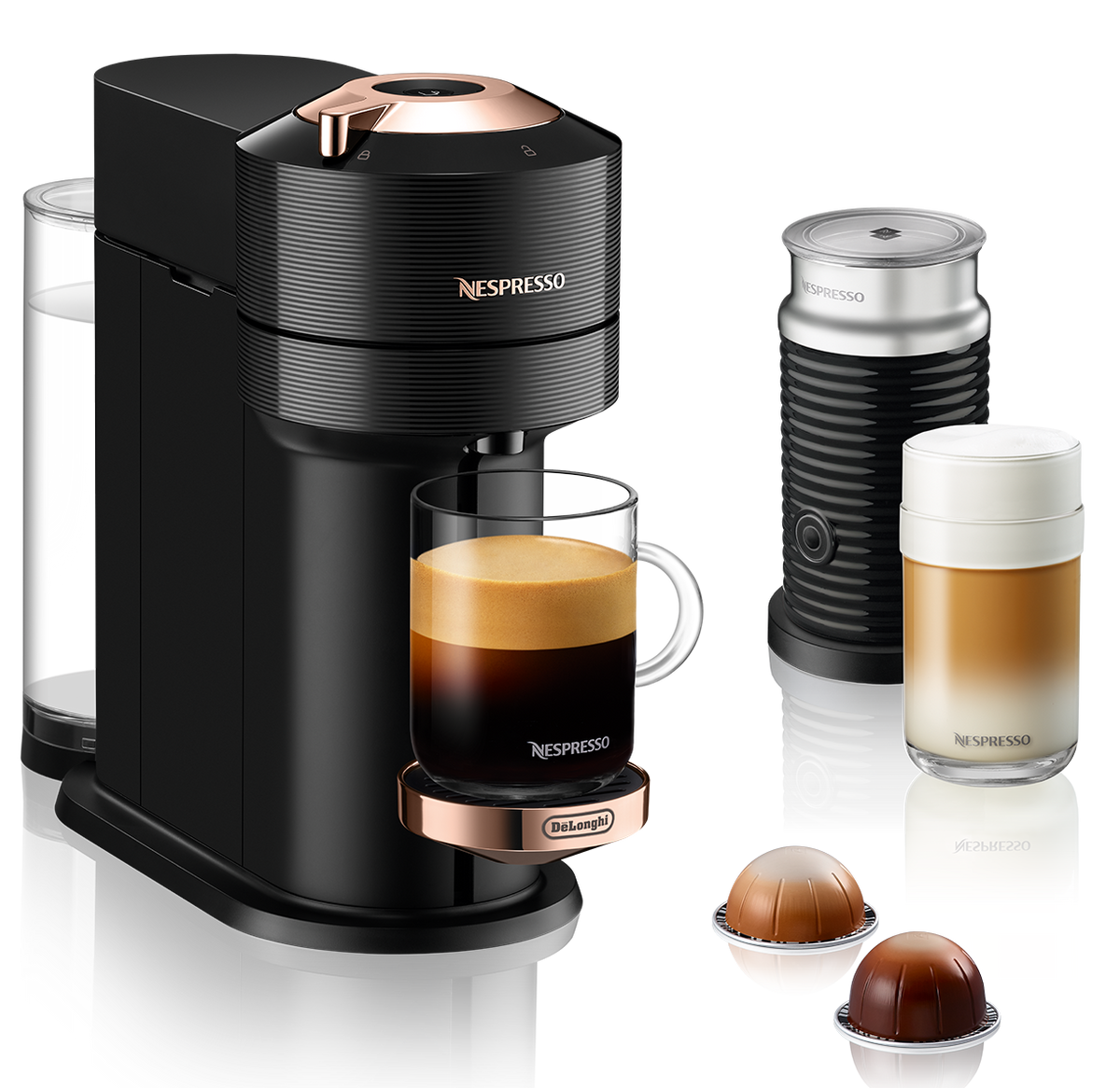 Nespresso Vertuo Next Premium Espresso Machine by DeLonghi with Aerocc