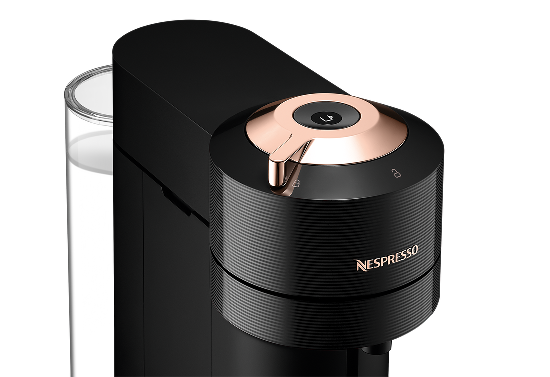 Nespresso Vertuo Next Premium Espresso Machine by DeLonghi - Black Rose Gold