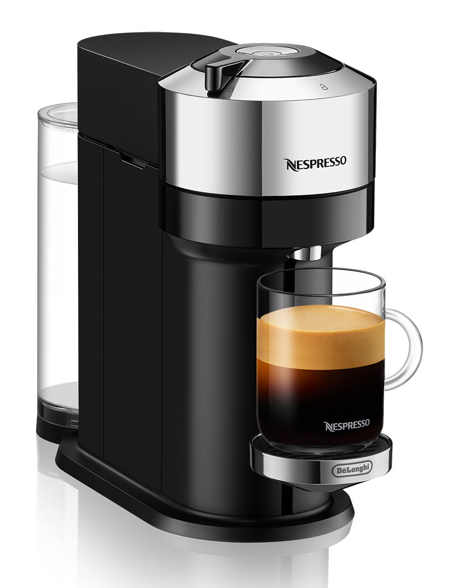 Nespresso Vertuo Next Deluxe Coffee & Espresso Machine By De'Longhi - Chrome (Used, Good Condition)