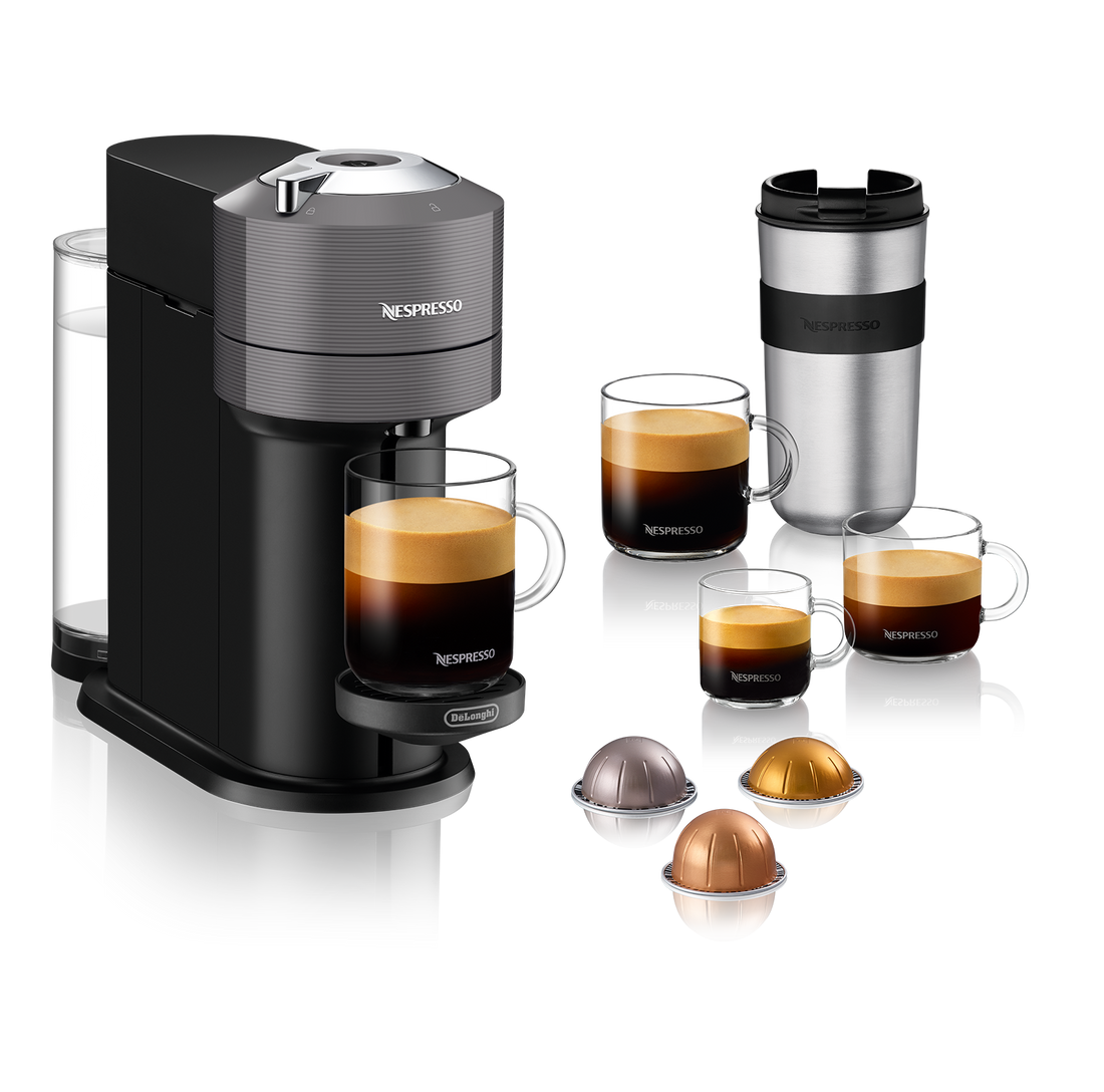 Nespresso Vertuo Next Espresso Machine by DeLonghi - Grey