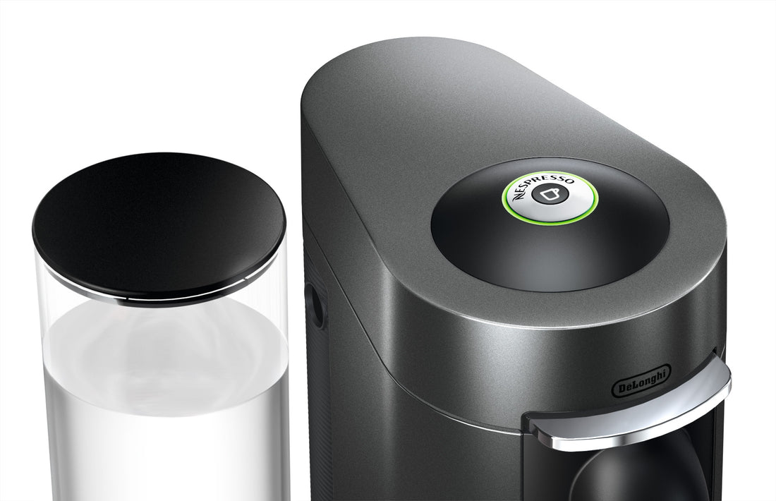 Nespresso Vertuo Plus Deluxe Espresso Machine by DeLonghi with Aeroccino - Titan
