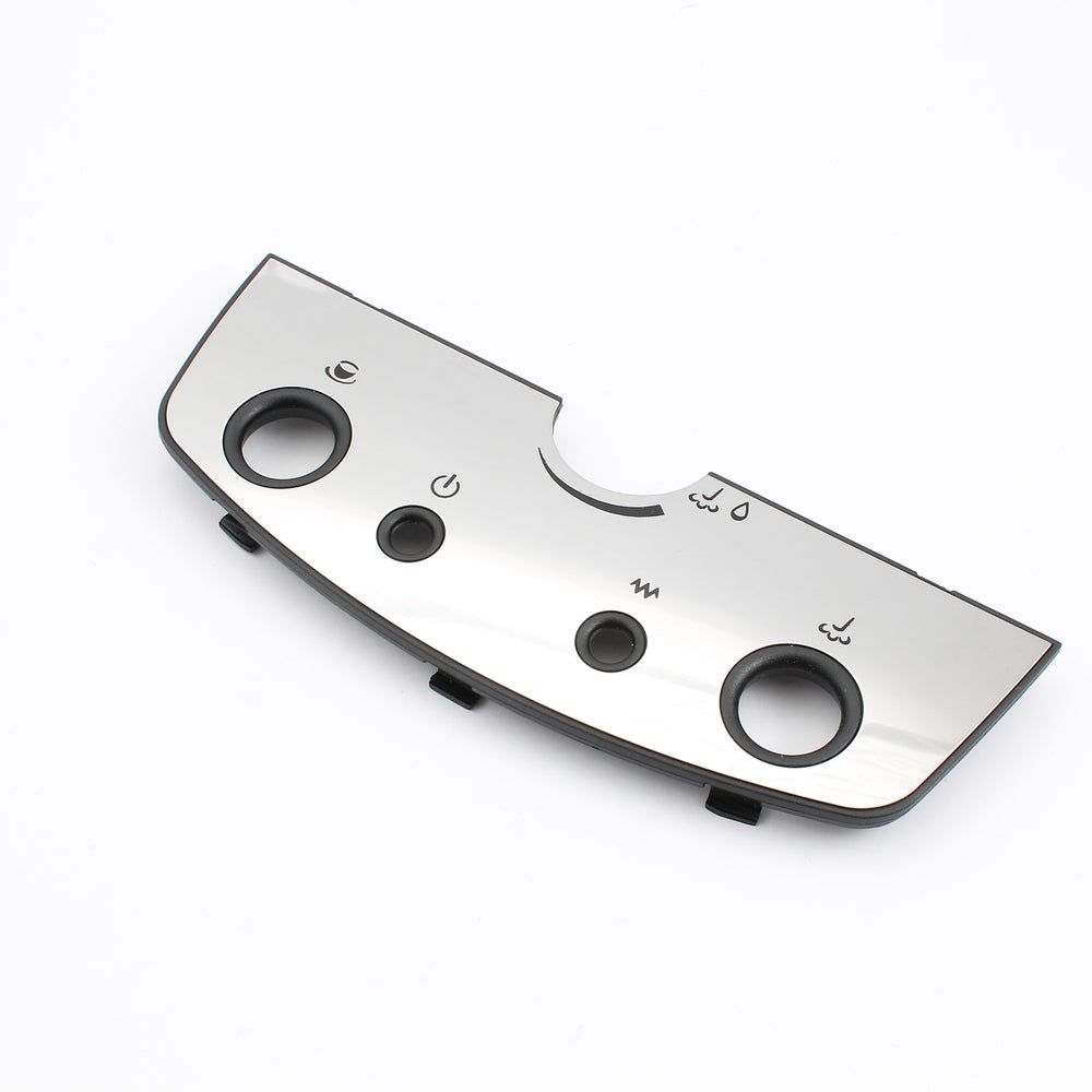 Top Cover Plate, Chrome With Black Lettering Base