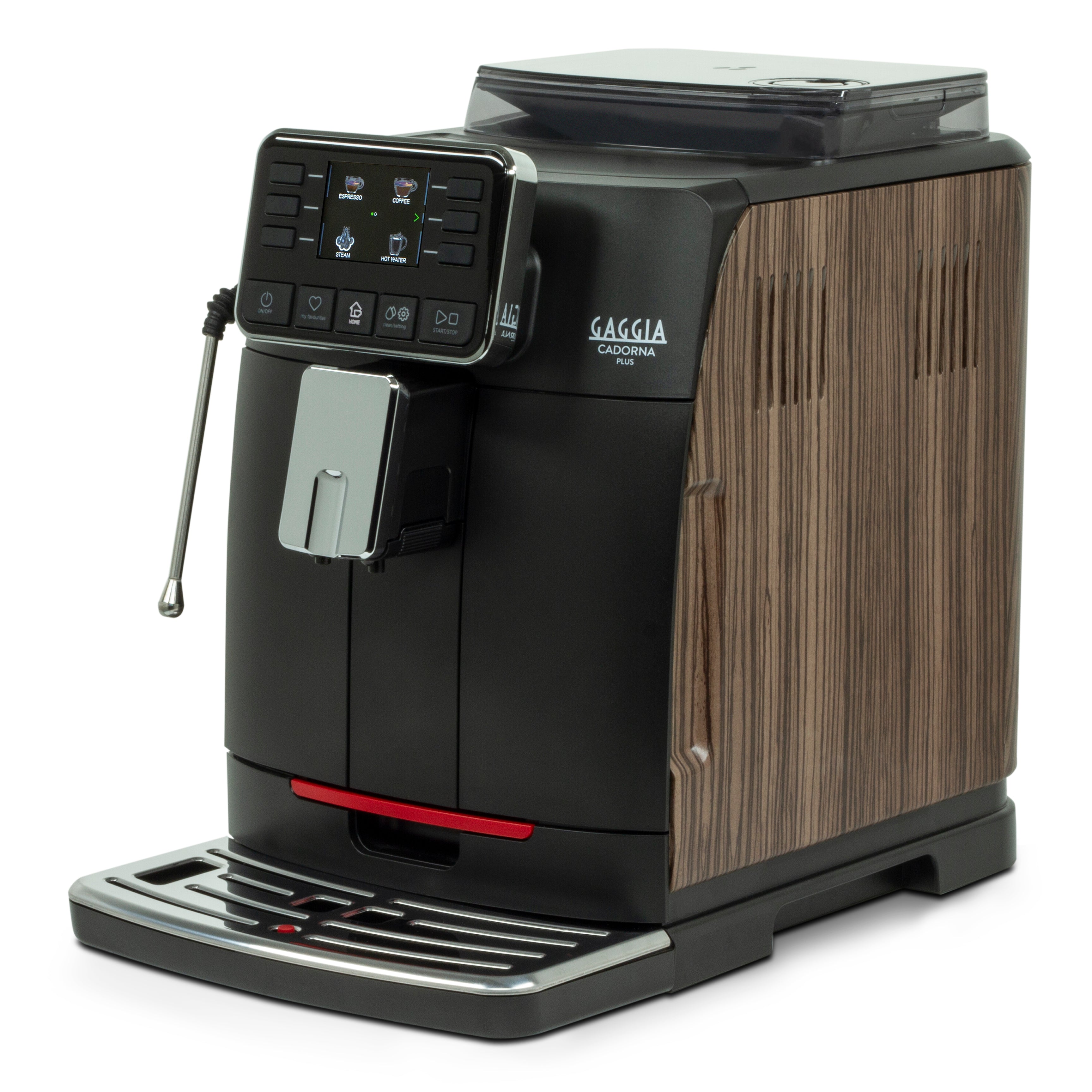 Gaggia Cadorna Barista Plus Automatic Espresso Machine Zebrano Grain –  Whole Latte Love