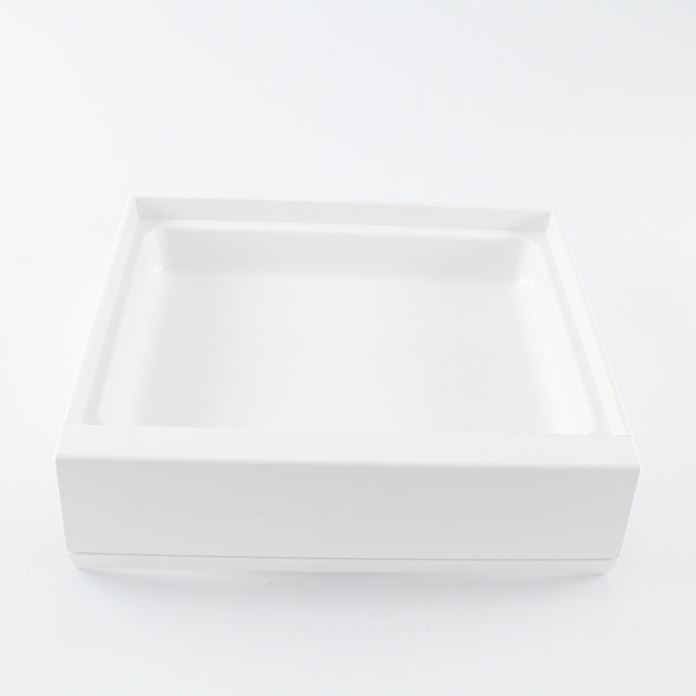 Espresso Plastic Drip Tray, White Base
