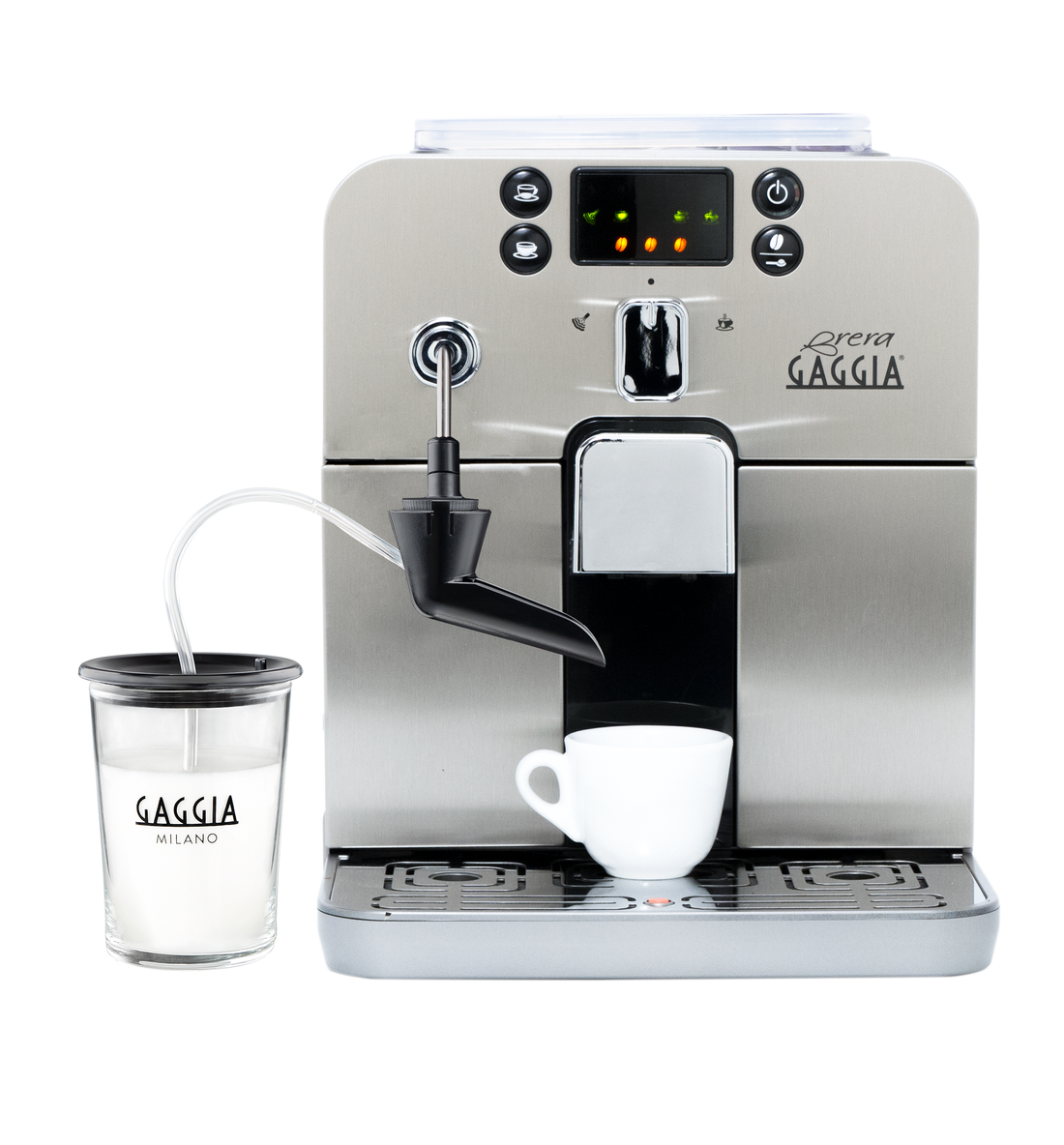 Gaggia Brera Cappuccino Espresso Machine in Silver