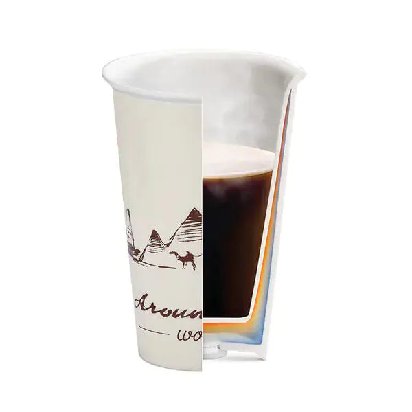 Mug De Voyage Isotherme De'Longhi En Céramique à Double Paroi - 300 Ml, Couvercle Silicone | Garde Les Boissons Chaudes