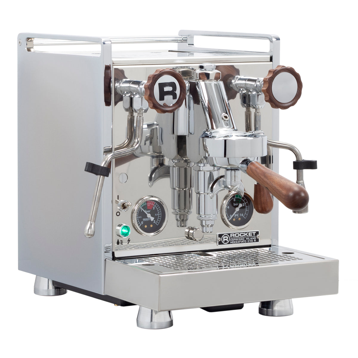 Rocket Espresso Mozzafiato Cronometro R Espresso Machine Walnut Acce