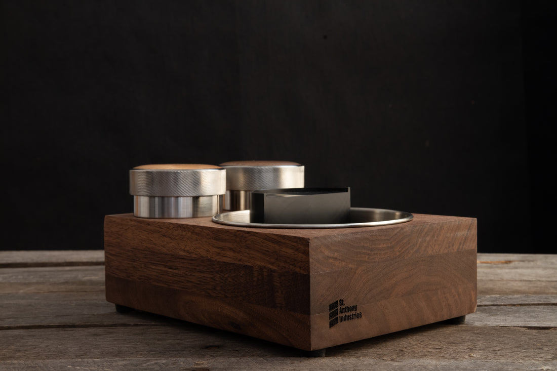 Saint Anthony Industries The Bloc Espresso Knock Box + Tamp Station