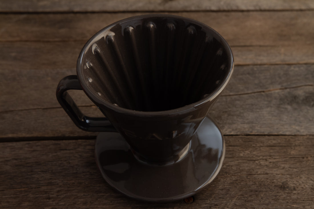 Saint Anthony Industries C70 Pour-Over Brewer Ribbed Inner Cone || Midnight