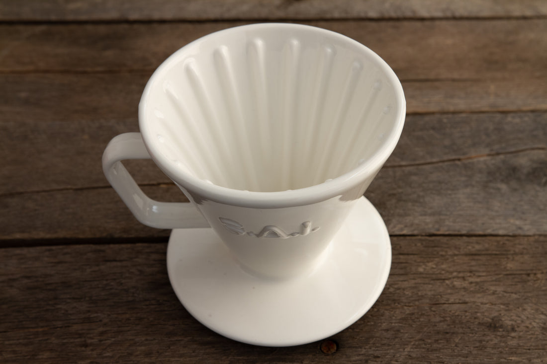Saint Anthony Industries C70 Pour-Over Brewer Ribbed Inner Cone White || White