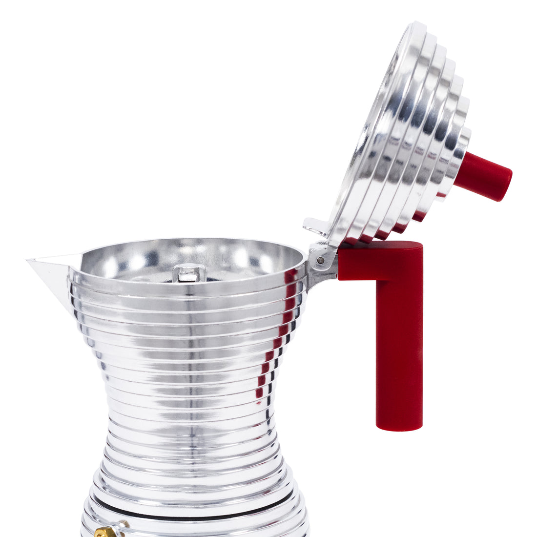 Illy Alessi Pulcina 3 Cup Moka Pot - Red