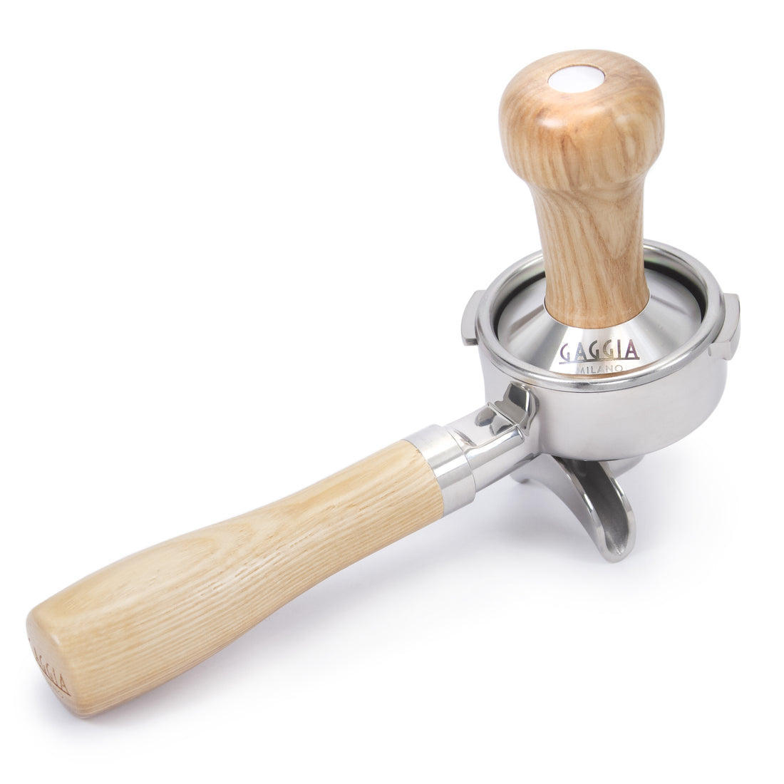 Gaggia Logo Ashwood Handle Tamper