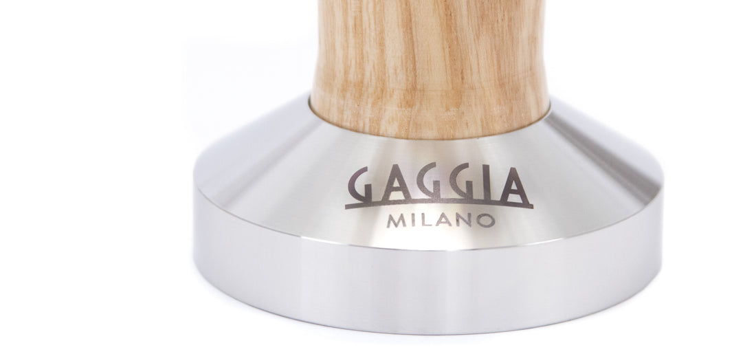 Gaggia Logo Ashwood Handle Tamper