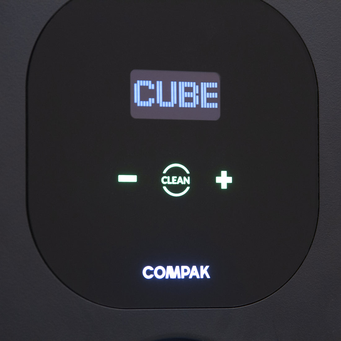 Compak Cube Tamper display closeup.