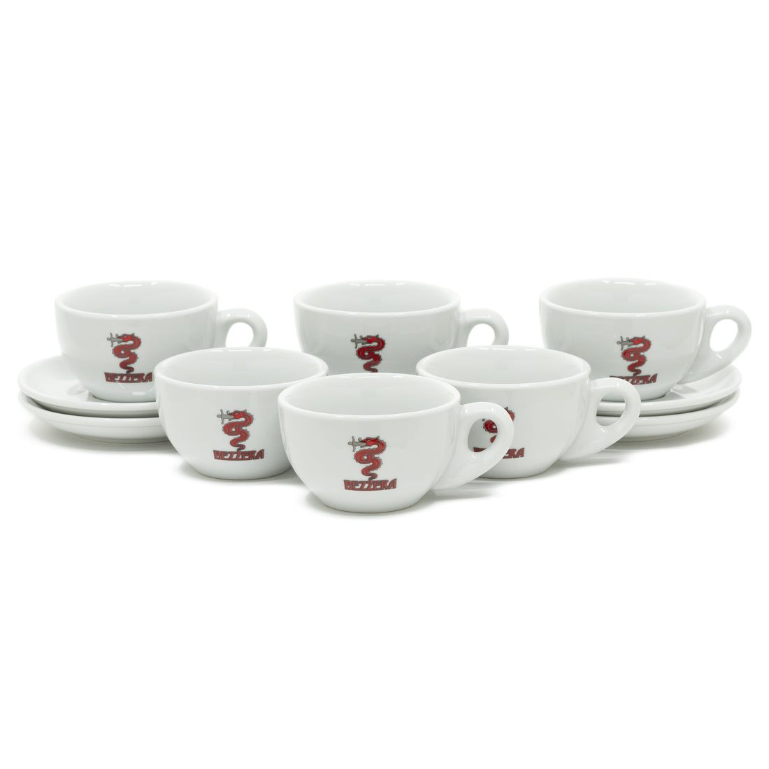Bezzera Large Cappuccino Cup and Saucer Set