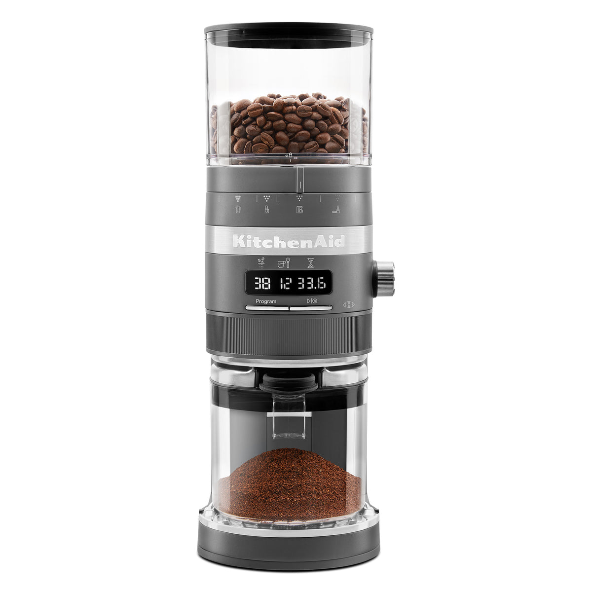 KitchenAid® Burr Grinder Matte Charcoal Gray Whole Latte Love