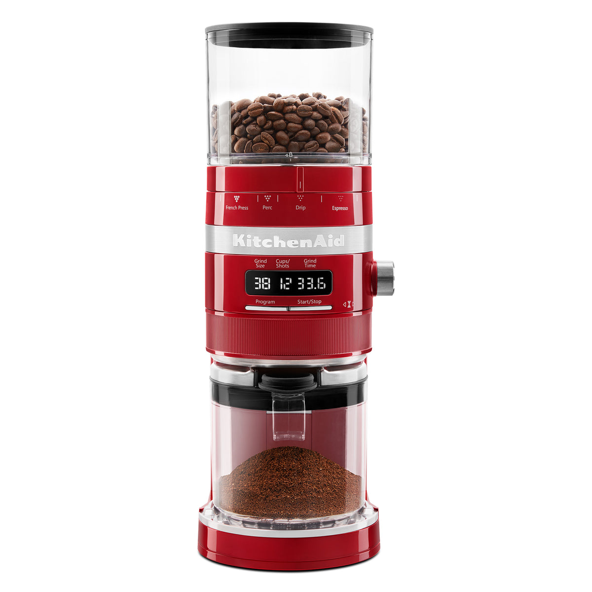 KitchenAid® Burr Grinder Empire Red Whole Latte Love