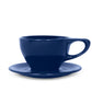 notNeutral Large Latte Cup and Saucer - Indigo