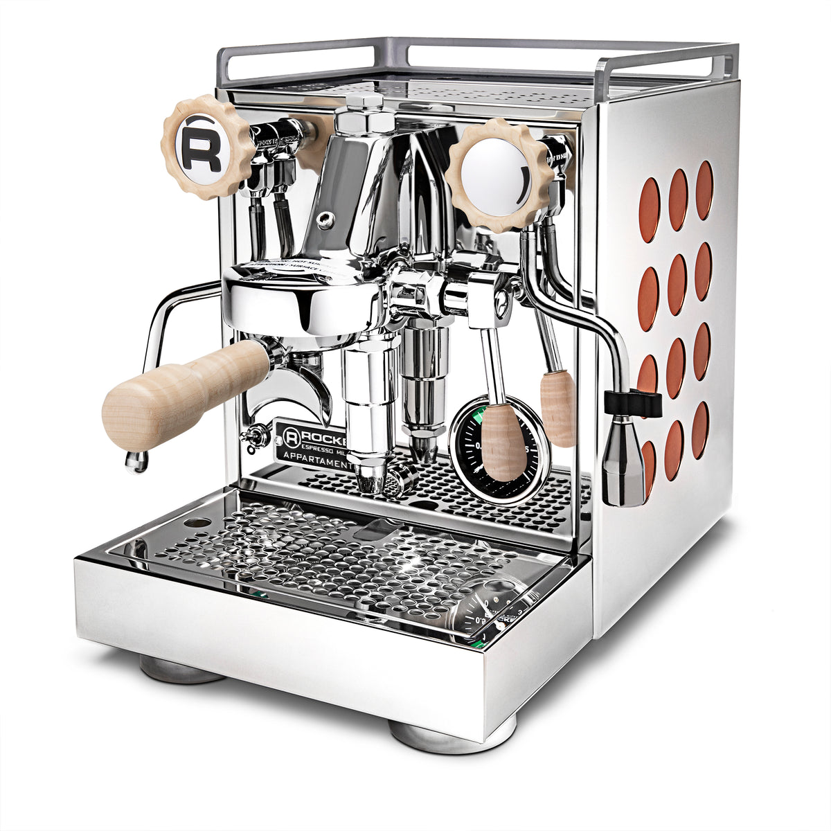 Rocket Espresso Appartamento Espresso Machine Copper Panels Whole