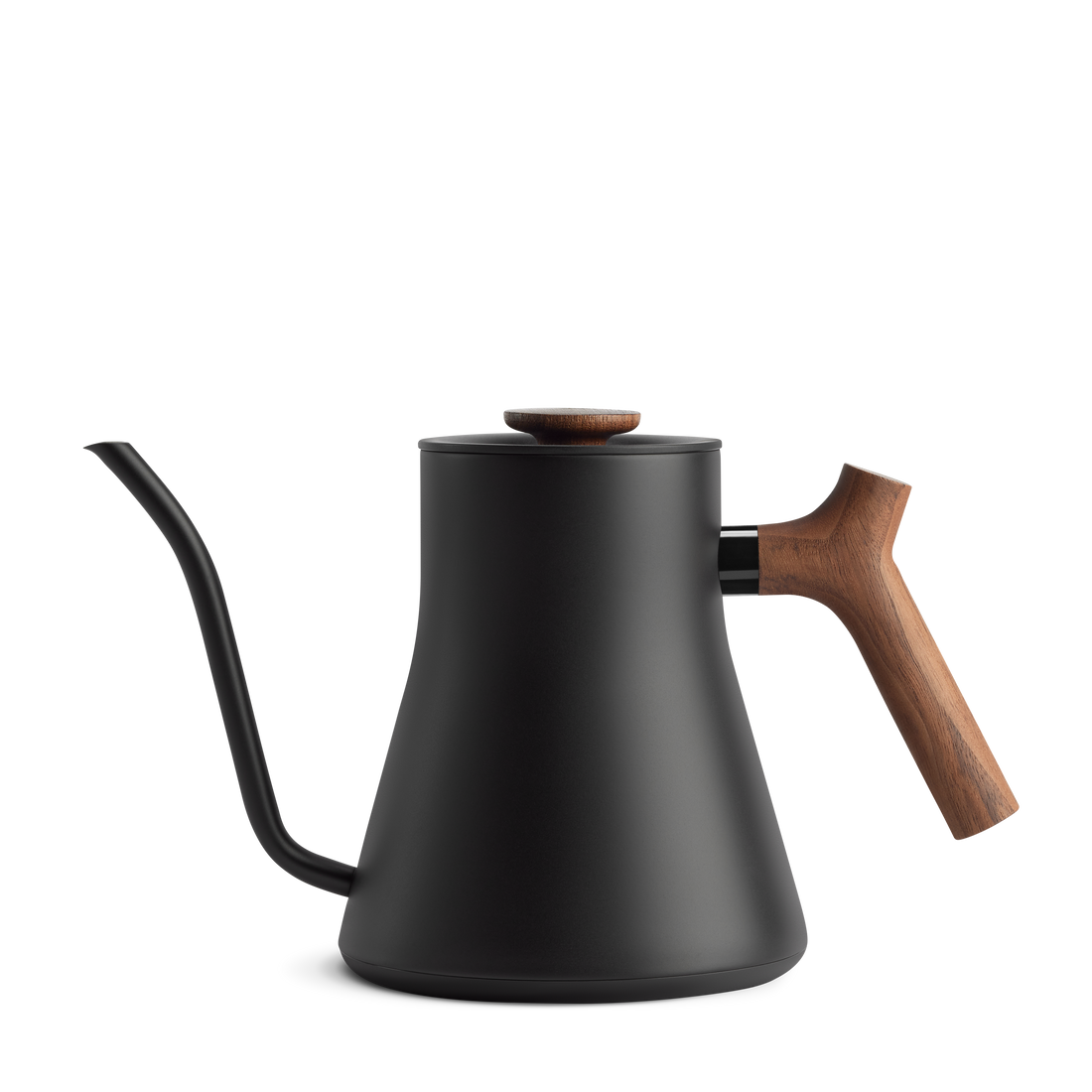 || Matte Black with Walnut