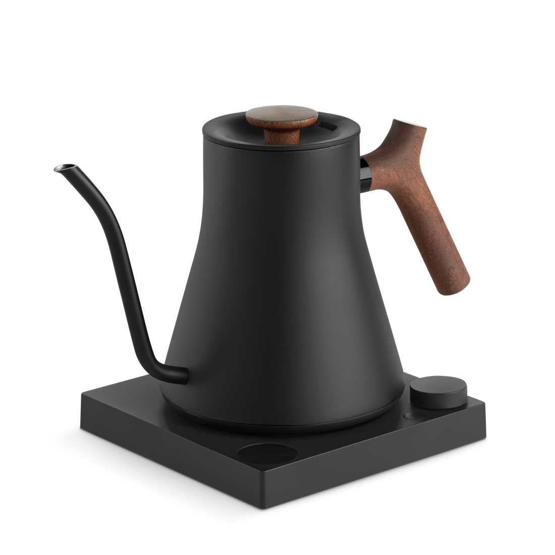 Fellow Stagg EKG Pro 0.9L Pour Over Kettle - Matte Black with Walnut Accents
