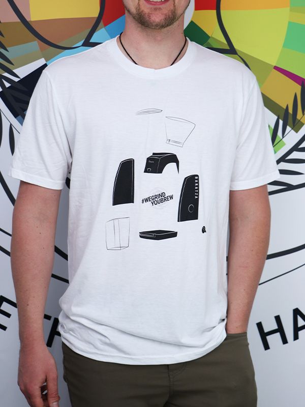 Baratza Encore T-Shirt in White - Size L