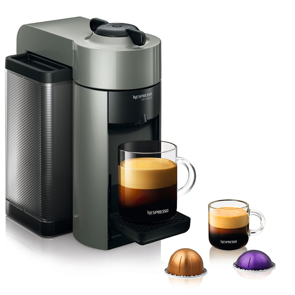 Nespresso Vertuo Coffee & Espresso Machine with Aeroccino Milk Frother, Grey