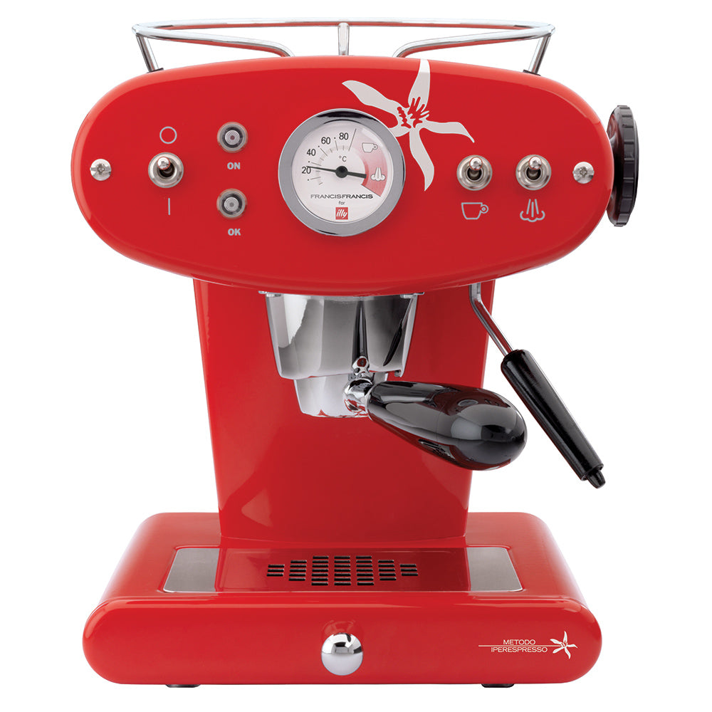 Nespresso Inissia C40 in Red and Aeroccino Plus