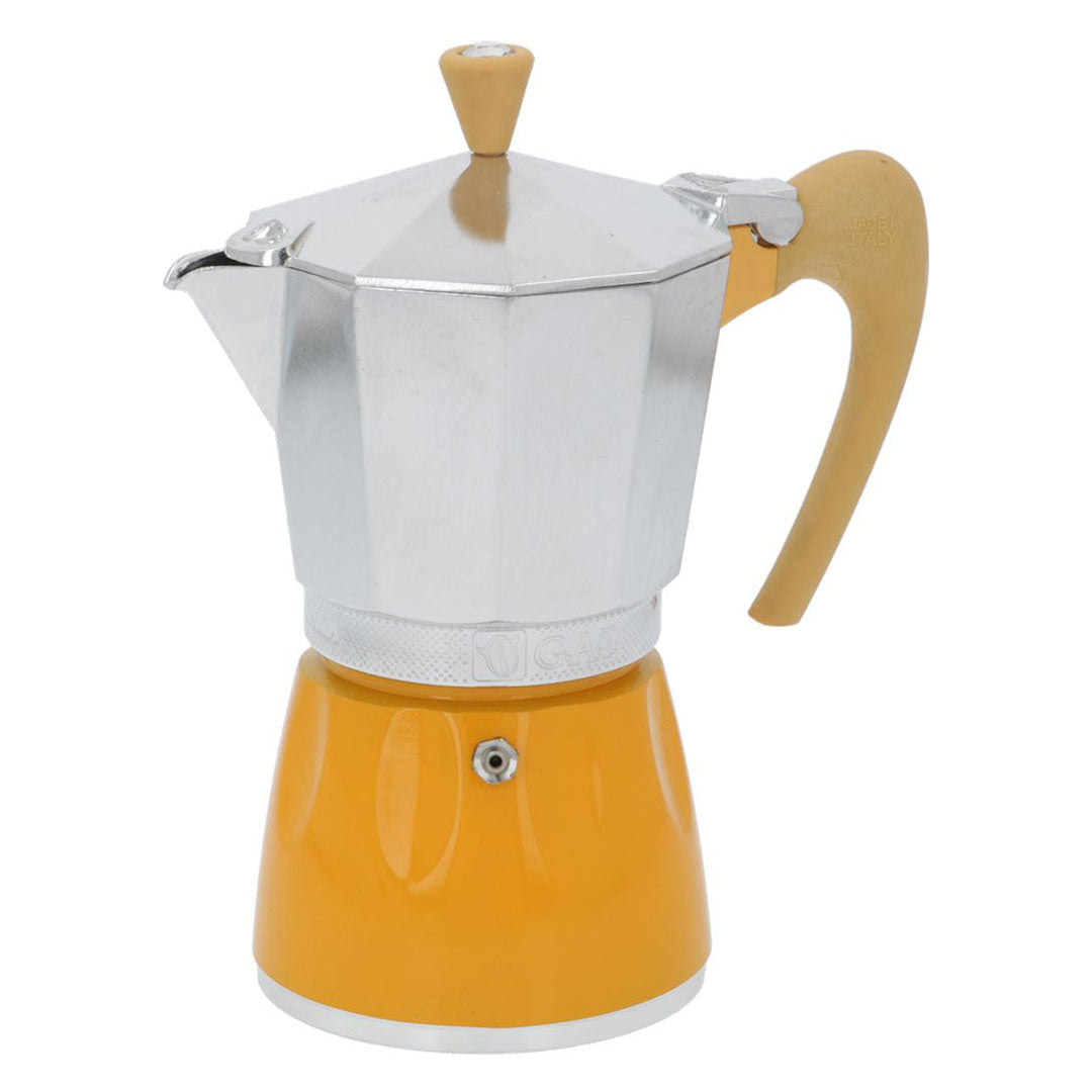 G.A.T. Moka Delizia 6-Cup Moka Pot - Yellow – Whole Latte Love