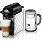 Nespresso C60 Chrome Pixie Espresso Machine and Aeroccino Plus Milk Frother