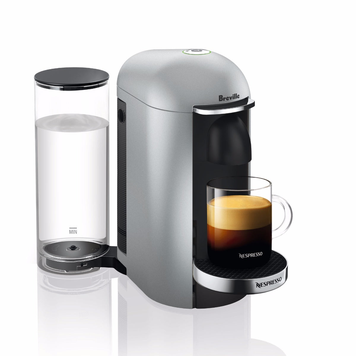 Nespresso VertuoPlus Deluxe Espresso Machine in Silver – Whole