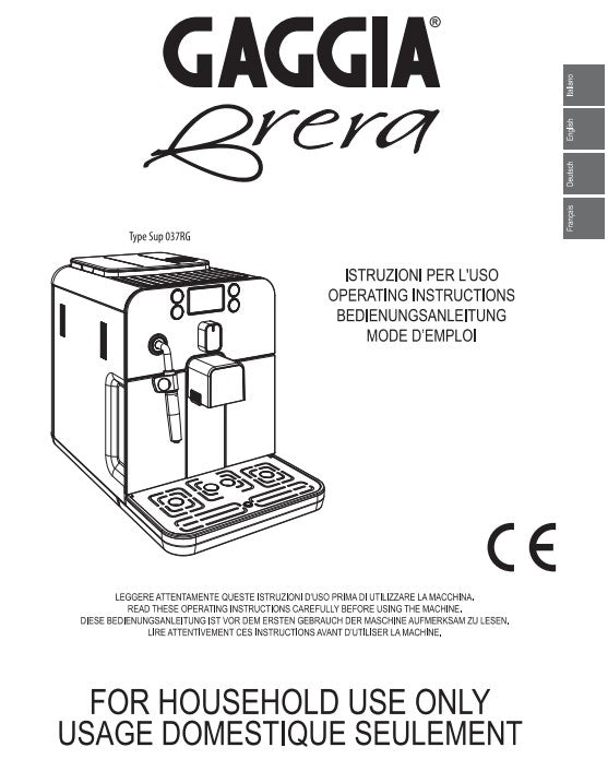 Gaggia Brera: User Manual