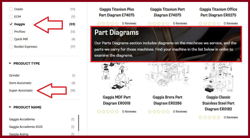 Gaggia Cadorna: Manuals and Diagrams