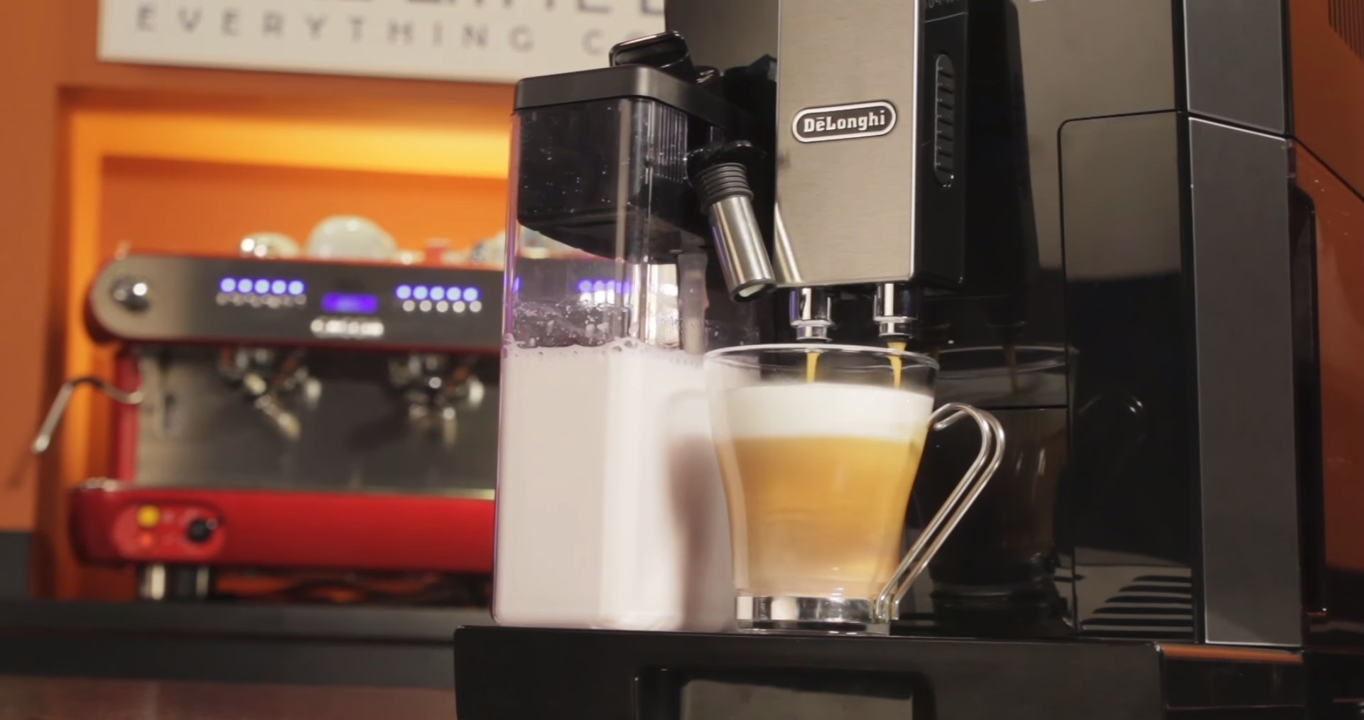 DeLonghi Digital Automatic Cappuccino, Latte, Macchiato and Espresso Machine