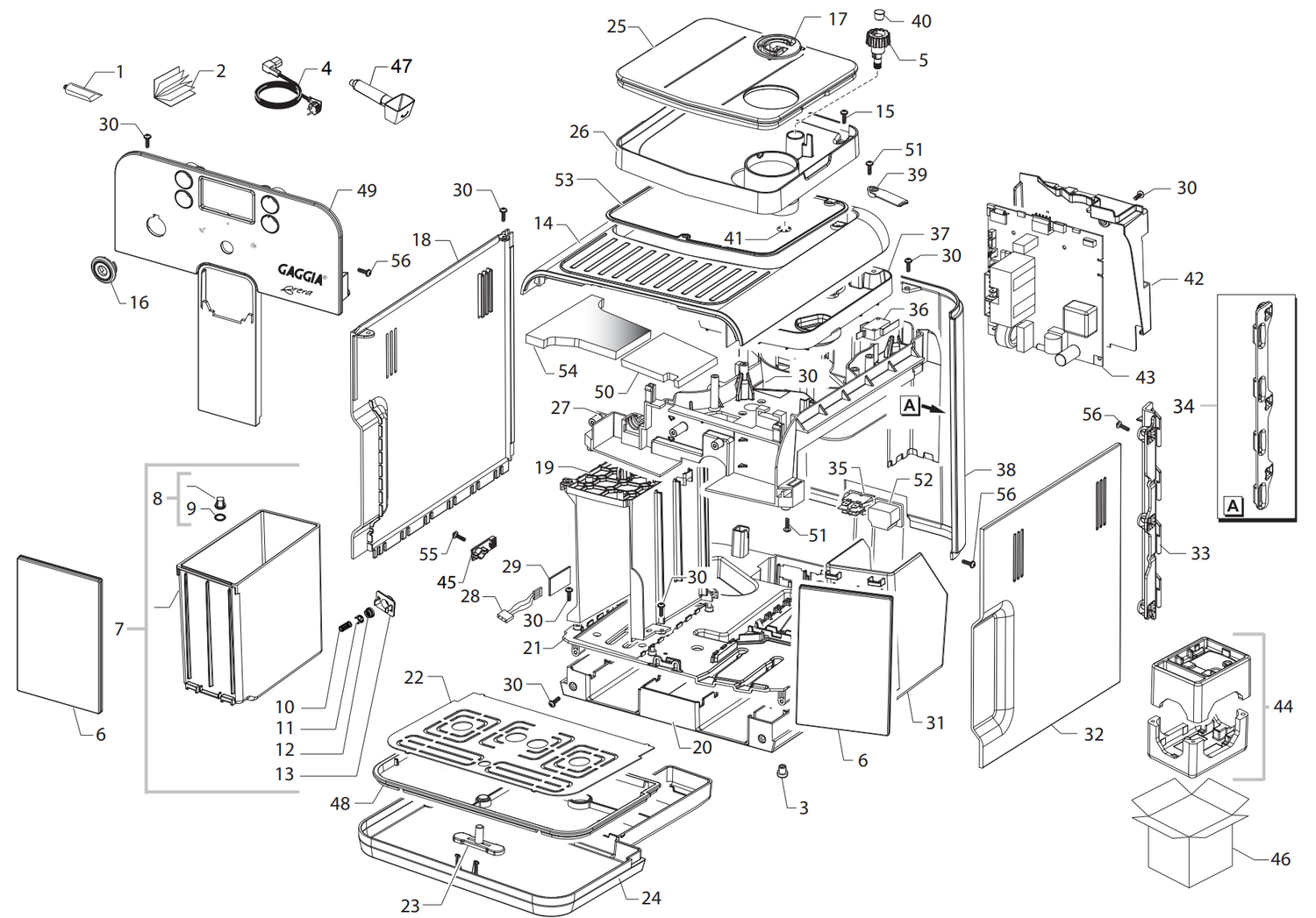 Gaggia Brera: Micro-Switches and Sensors