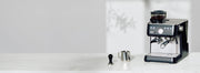 Espresso machine on a marble background
