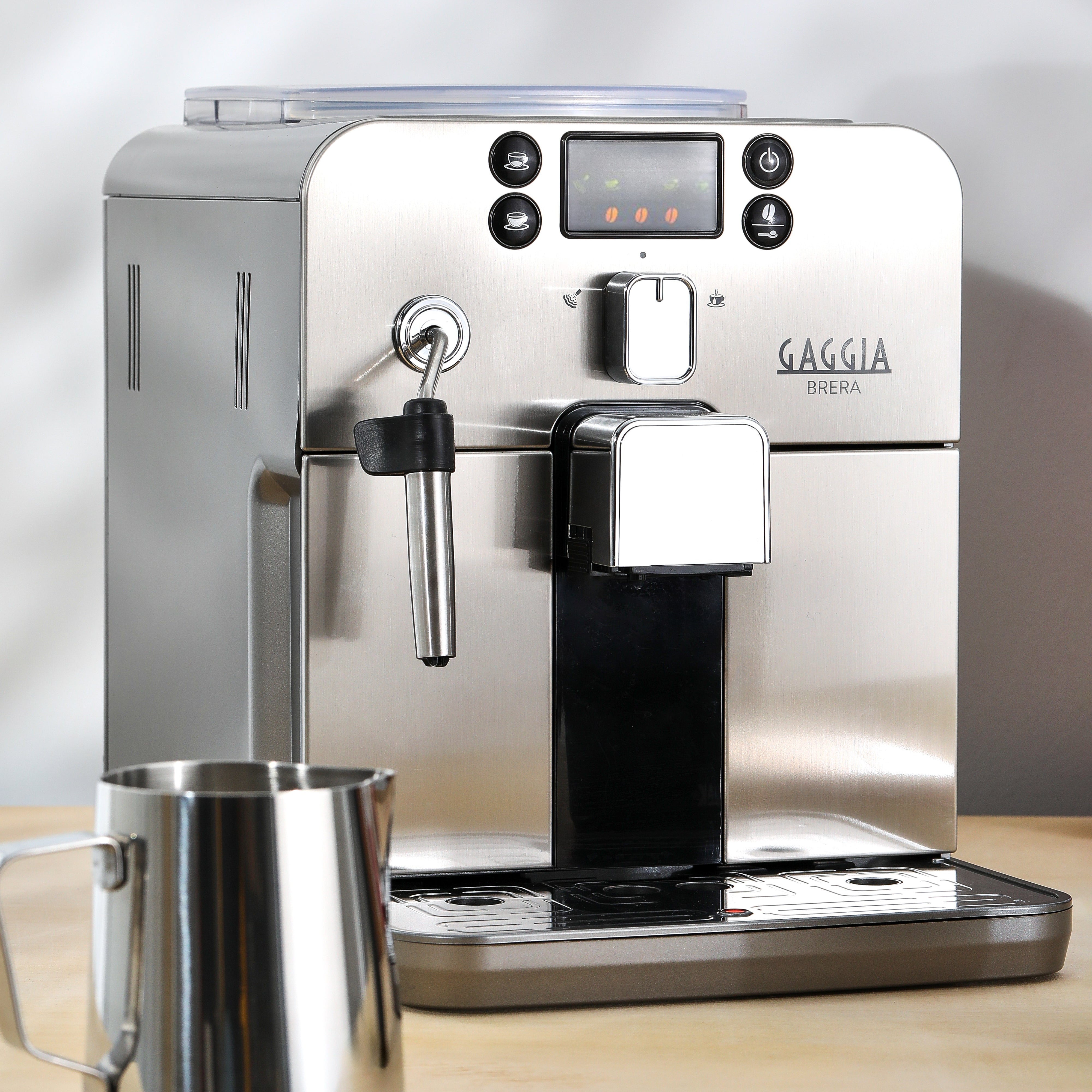 Gaggia Brera Cappuccino Espresso Machine in Silver – Whole Latte Love